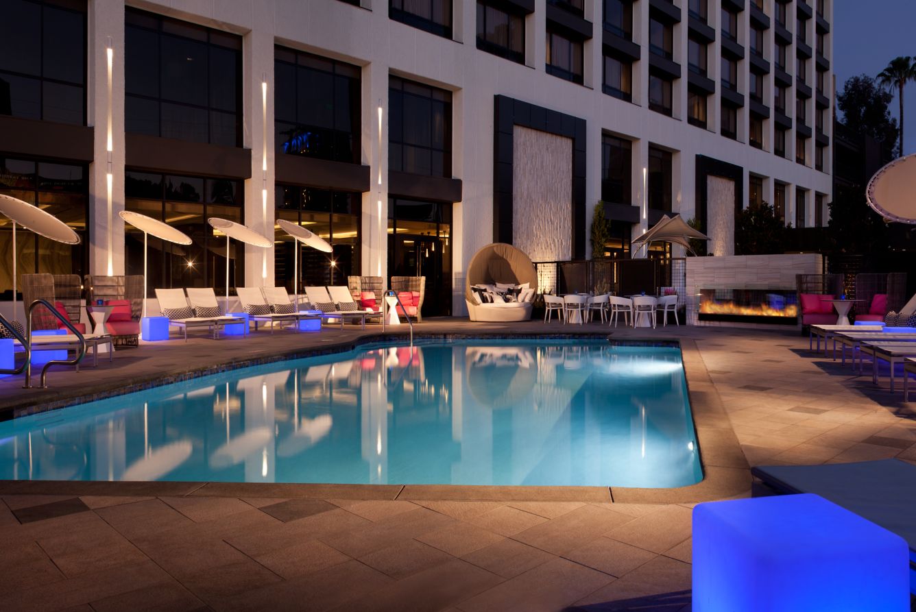 Sixty Hotels luxury pool area